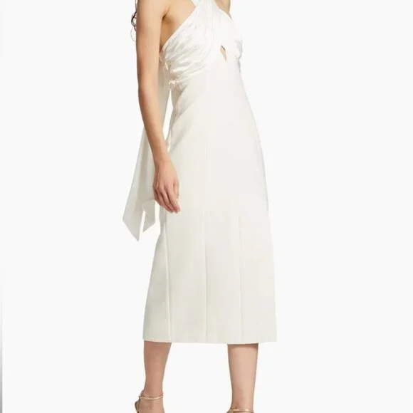 White Midi Cinq a Sept Dress - Picture 3 of 7